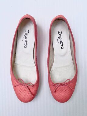 Repetto Camille Leather Heels in Pink - Size 38 EU/7-7.5 US